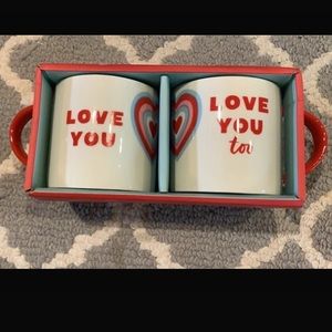 Hallmark Valentine love mugs NIB